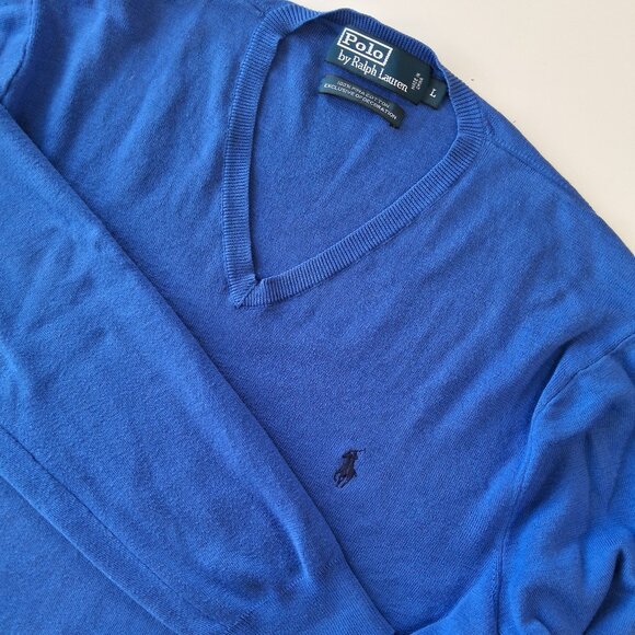 Polo By Ralph Lauren V-Neck Sweater - Picture 1 of 10